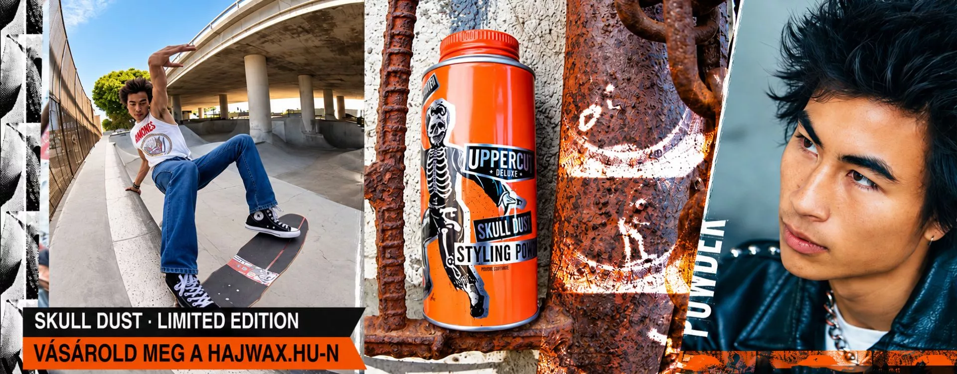 Uppercut Deluxe Skull Dust hajpor – limitált, illatmentes 20 g