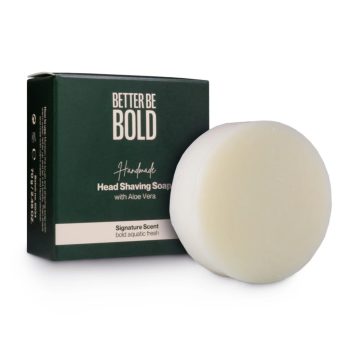   Better Be Bold – Handgemachte Rasierseife für den Kopf mit Aloe Vera (70 g)