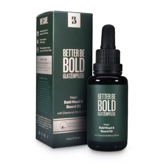 Better Be Bold Magic Light Glatze & Bartöl mit Diamant-Glitzer 50ml Better Be Bold Magic Light Glatze & Bartöl mit Diamant-Glitzer 50ml