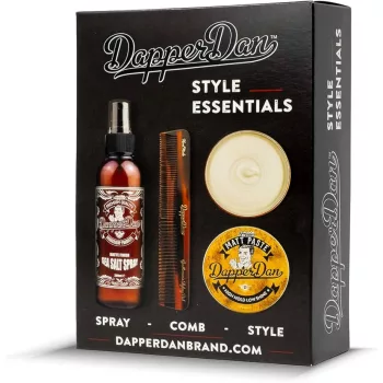   Dapper Dan Style Essentials Set – hair styling kit, paste, spray and comb, 100ml+200ml