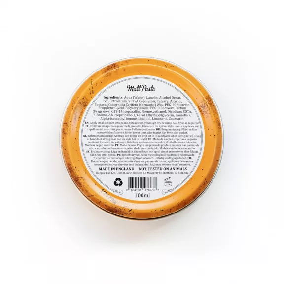 Dapper Dan Matt Paste 100 ml Dapper Dan Matt Paste 100 ml