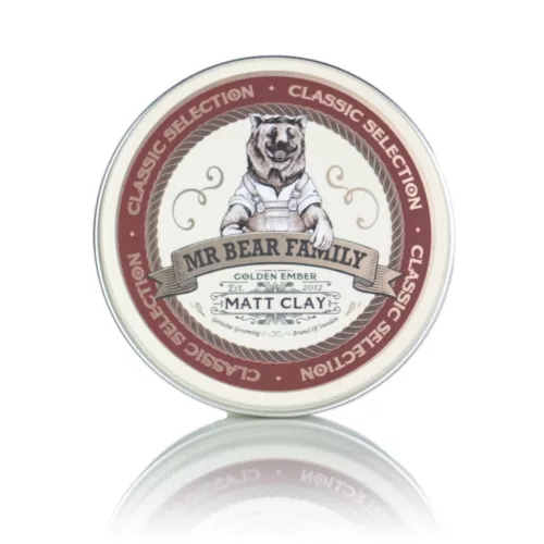 Mr. Bear Family Golden Ember matt clay pomádé 100g
