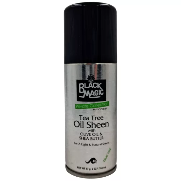 Murray's Black Magic Tea Tree Oil Sheen hajfény spray – zöld tea illat, közepes fény 84 ml Murray's Black Magic Tea Tree Oil Sheen hajfény spray – zöld tea illat, közepes fény 84 ml