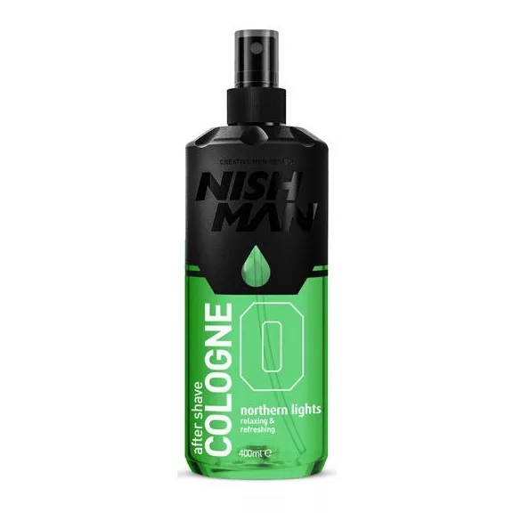 Nishman After Shave Cologne Northern Lights No.0 arcszesz – friss citrusos-fűszeres illat 400 ml Nishman After Shave Cologne Northern Lights No.0 arcszesz – friss citrusos-fűszeres illat 400 ml