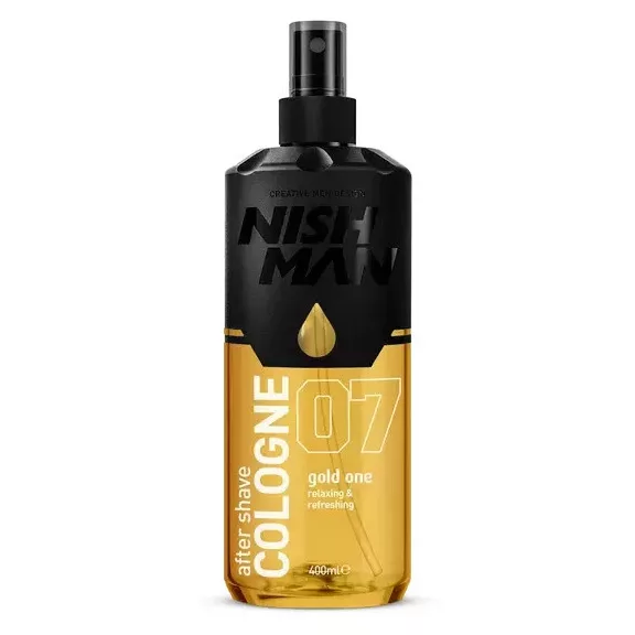 Nishman After Shave Cologne Gold One arcszesz – fűszeres, édeskés, bőr-ámbrás illat 400 ml Nishman After Shave Cologne Gold One arcszesz – fűszeres, édeskés, bőr-ámbrás illat 400 ml
