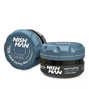   Nishman M9 Fibre Matte Wax hajwax – matt hatás, erős tartás, extra volumen 100 ml