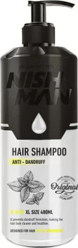Nish Man Anti Dandruff Shampoo - 480 ml