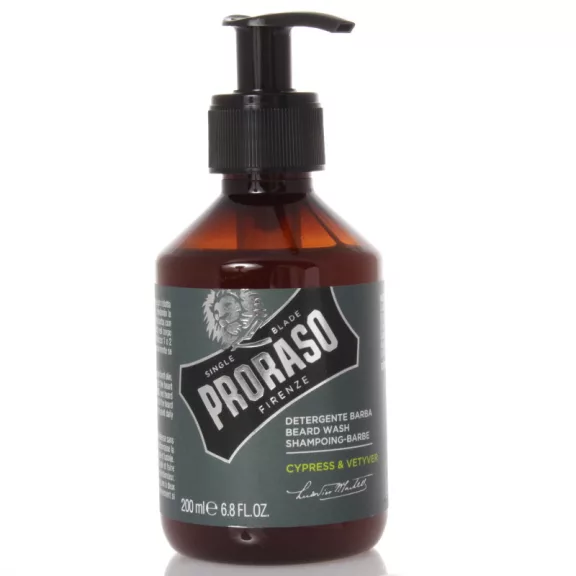 Proraso szakállsampon Cypress & Vetyver – szakállra és bajuszra, fás, fűszeres illat 200 ml Proraso szakállsampon Cypress & Vetyver – szakállra és bajuszra, fás, fűszeres illat 200 ml