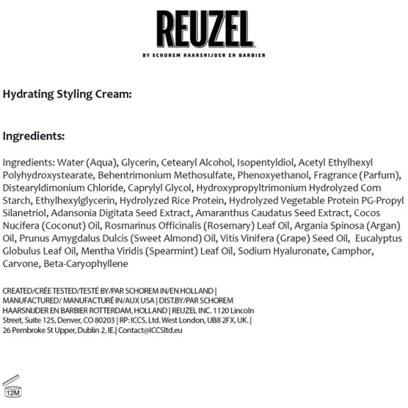 Reuzel Hydrating Styling Cream formázókrém 100 ml