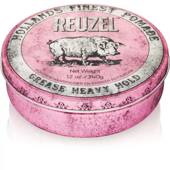 Reuzel Pink olajbázisú pomádé Barber Size – extra erős tartás, közepes fény, alma illat 340 g Reuzel Pink olajbázisú pomádé Barber Size – extra erős tartás, közepes fény, alma illat 340 g