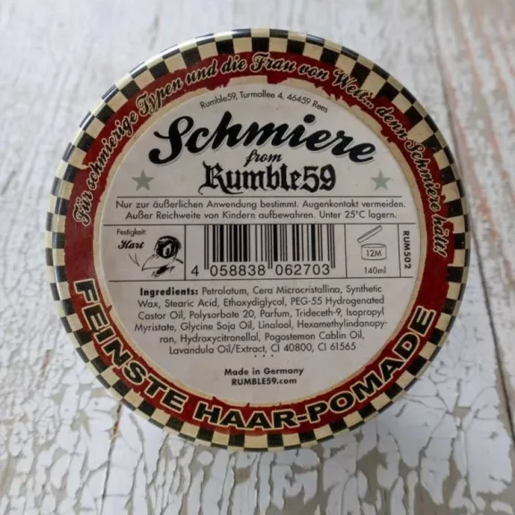 Schmiere Frankengrease olajbázisú pomádé – erős tartás, friss gyümölcsös-virágos illat, türkiz szín 140 ml
