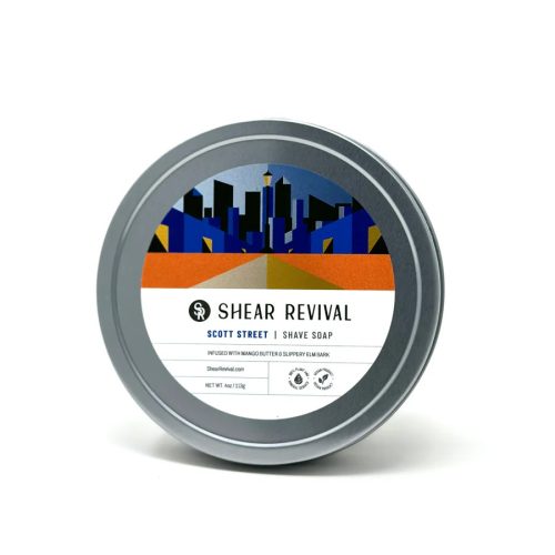 Shear Revival Scott Street Shave Soap Bay Rum & Lime borotválkozó szappan 113g