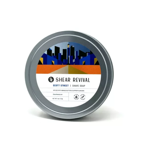Shear Revival Scott Street Shave Soap Bay Rum & Lime 113 g Shear Revival Scott Street Shave Soap Bay Rum & Lime 113 g