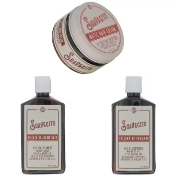   Suavecito hajdúsító DHT csomag, hajwax, sampon, kondicionáló
