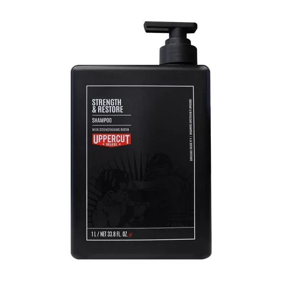 Uppercut Deluxe Strength & Restore Shampoo – hajerősítő sampon 1000 ml Uppercut Deluxe Strength & Restore Shampoo – hajerősítő sampon 1000 ml